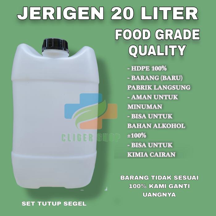 Jerigen 20 liter segel hdpe / jerigen 20 liter segel tebal