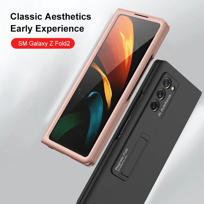 Case Samsung Galaxy Z Fold 2 Hardcase Gkk Ori Matte Magnetic Stand