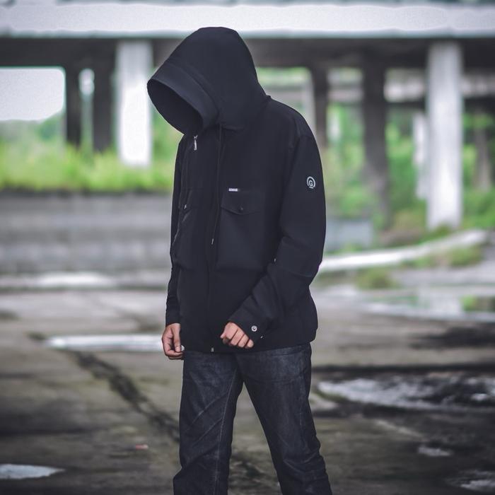 GNUS JAKET NYLON CRINGKLE ARVANE TOPI CORONG WINBREAKER JACKET RINGAN JAKET PRIA CASUAL OUTFIT Sport