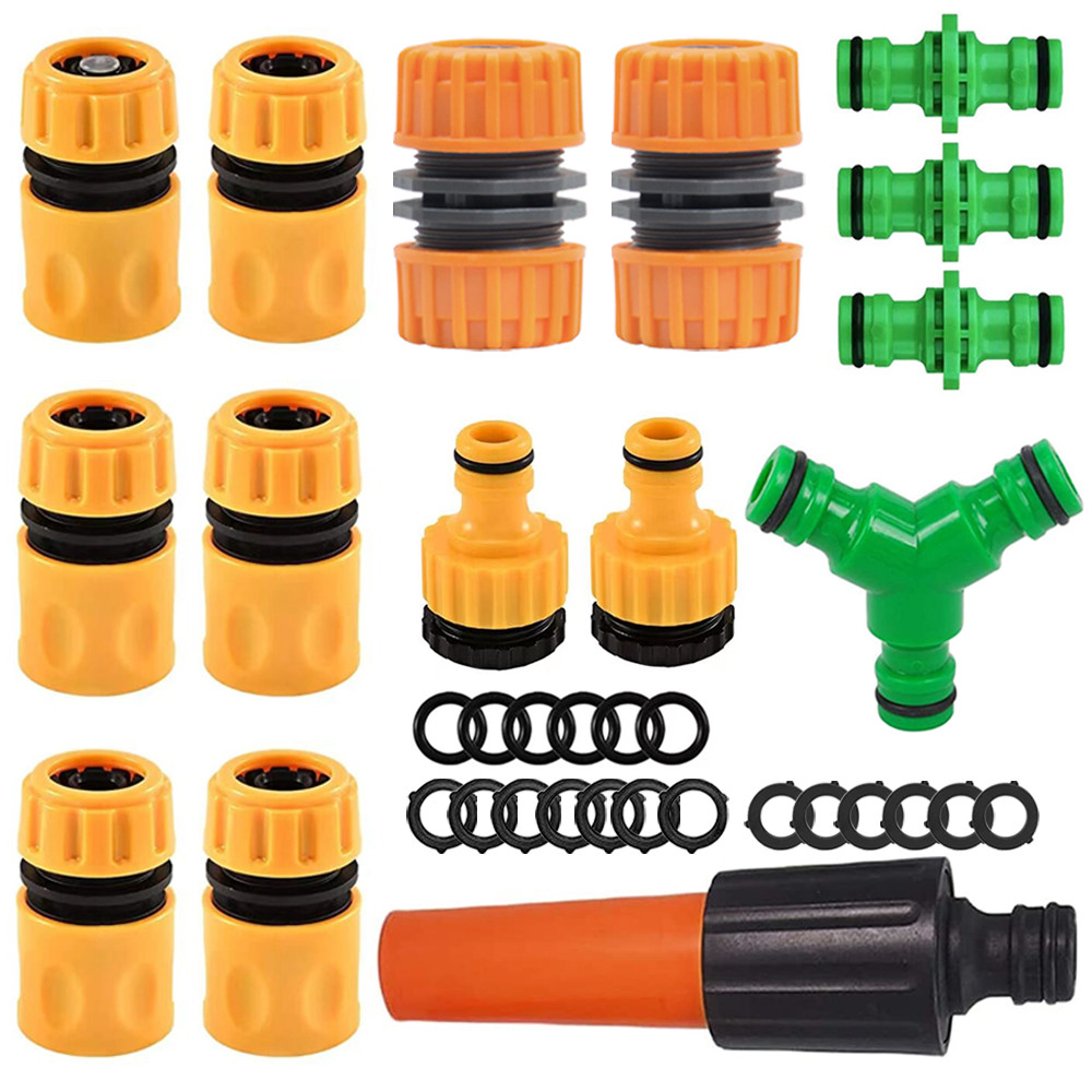 15 Pcs Garden Hose Connector Set Connector End 3 Tap Extender Hose
