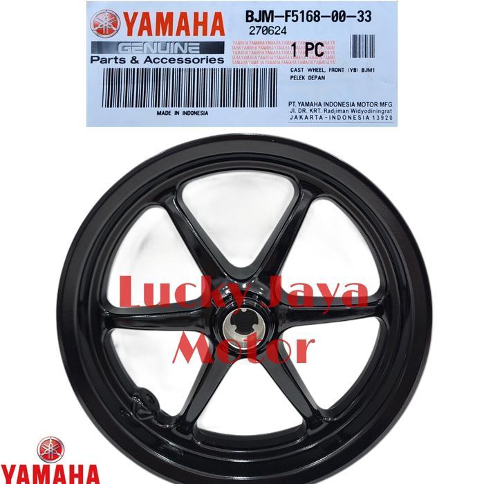 Cast Wheel Front Pelek Velg Vleg Racing Depan Yamaha Grand Filano Hitam Black Original