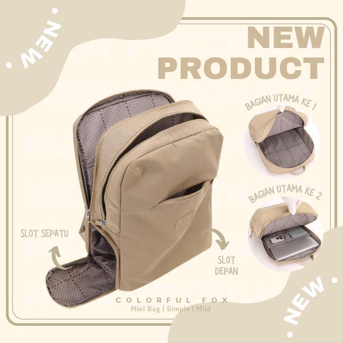 Hody Bag - Tas Ransel Wanita Korean Style Backpack Anti Air 0495