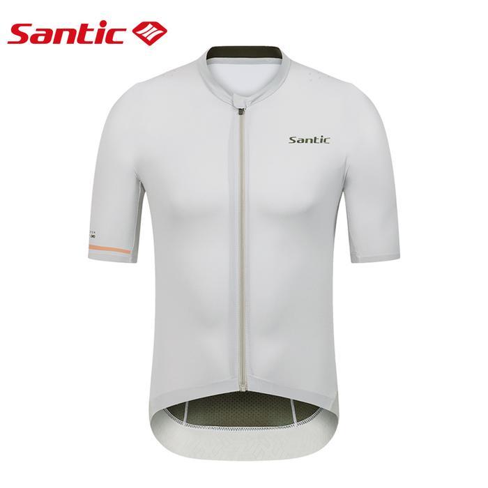 Terbaru Best Quality 100% Original Santic Jersey Sepeda Pria Profesional Bernapas Cepat Kering
