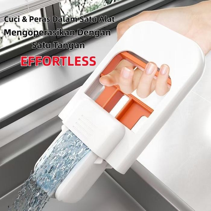 Alat Pel Mini Lipat Alat Pembersih Kaca Mini Portable Folding Mop Pembersih Cermin dan Wastafel