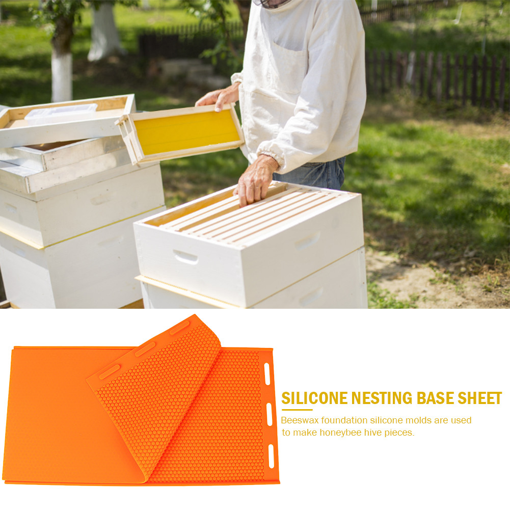 2pcs Beewax Foundation Sheet Mould Soft Silicone Beewax Foundation