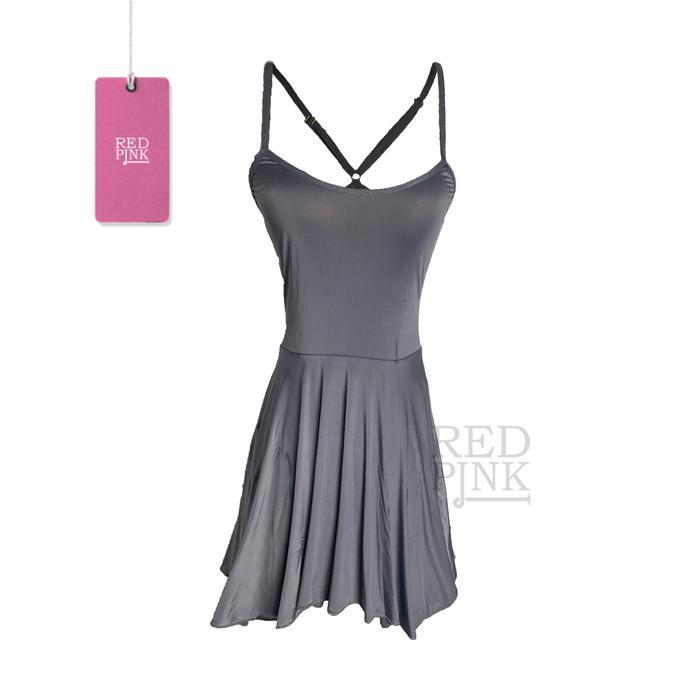 [ RedPink ] Gaun Pendek Lingrie Mini Dress Romantic Girl Dewasa Seksi Style Basic Gaya Modern