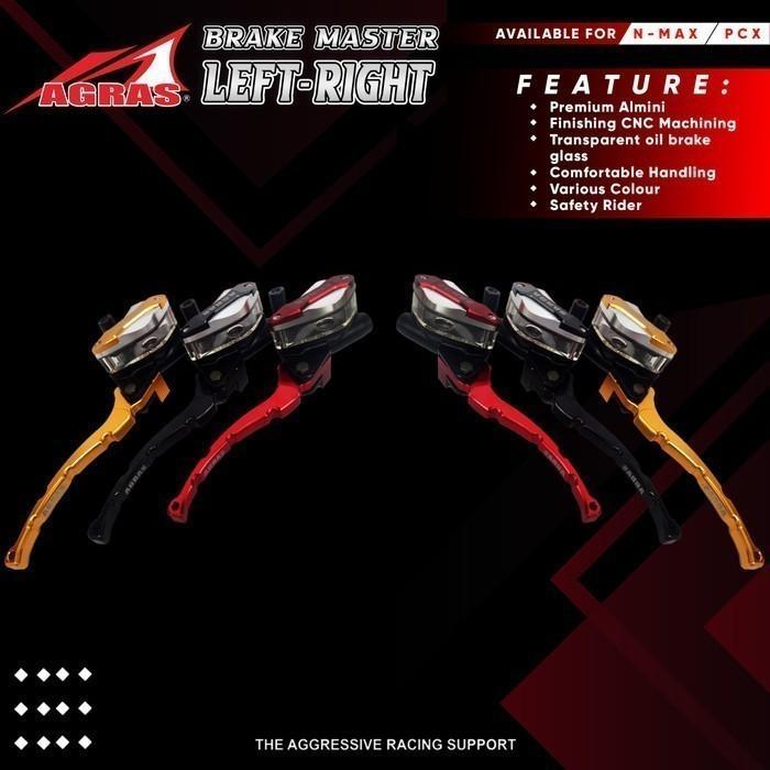 Master Rem + Tabung Set Kanan Kiri Nmax Pcx Almini Cnc