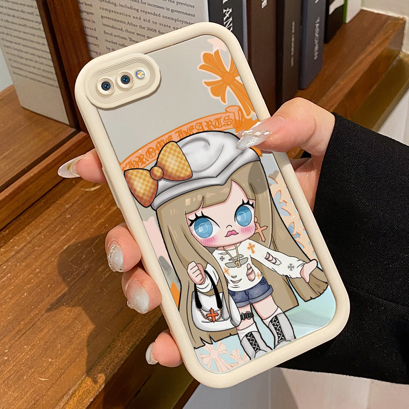 Casing Hp Realme C2 Realme C2s OPPO A1K Case Casing Boneka Anime Pola Kasus cermin tangga Kasus pons