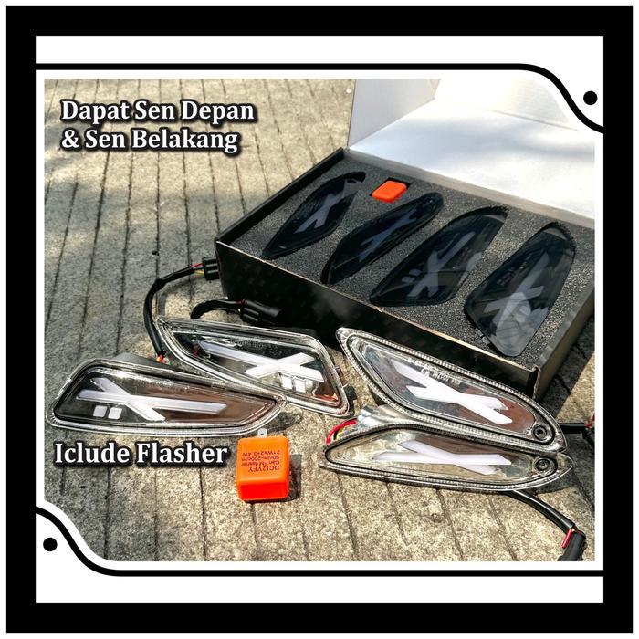 LAMPU SEN VESPA Sprint Primavera 2V 3V I-get 2013 - 2024 PNP SOKET MIKA SMOKE / CLEAR LAMPU SEIN