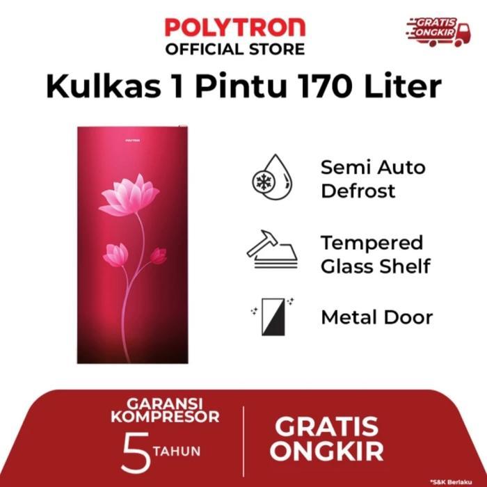 KULLAS POLYTRON 1 PINTU PRB 179 KULKAS POLYTRON 1PINTU PRB179 KULKAS POLYTRON
