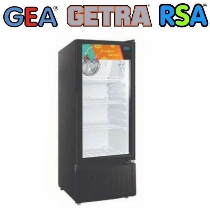 DISPLAY COOLER RSA AGATE-200 SHOWCASE MINUMAN DINGIN 1 PINTU