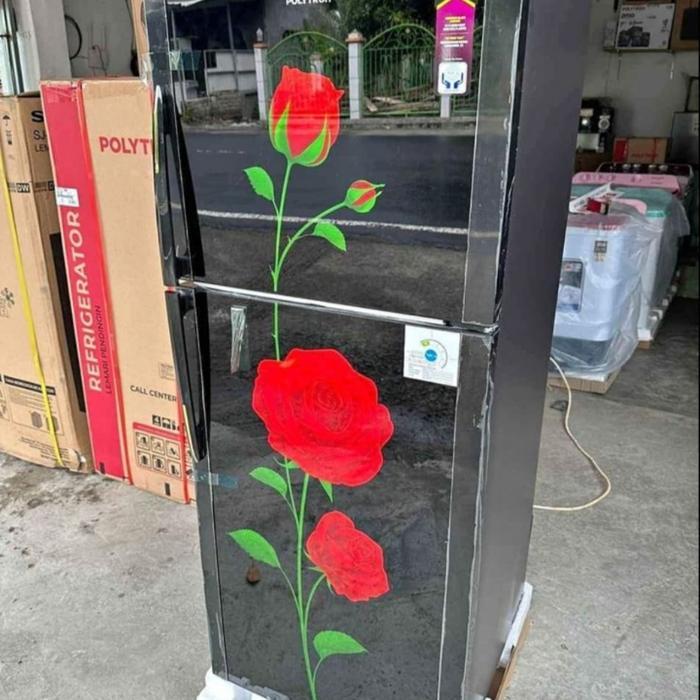 kulkas 2 pintu Polytron kaca PRM 21