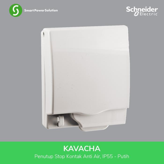 [] Schneider Penutup Stop Kontak Putih Kavacha - E223R_WE