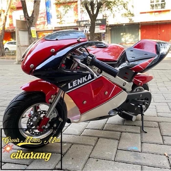 MOTOR MINI GP 50CC MESIN 2TAK - Merah Hitam