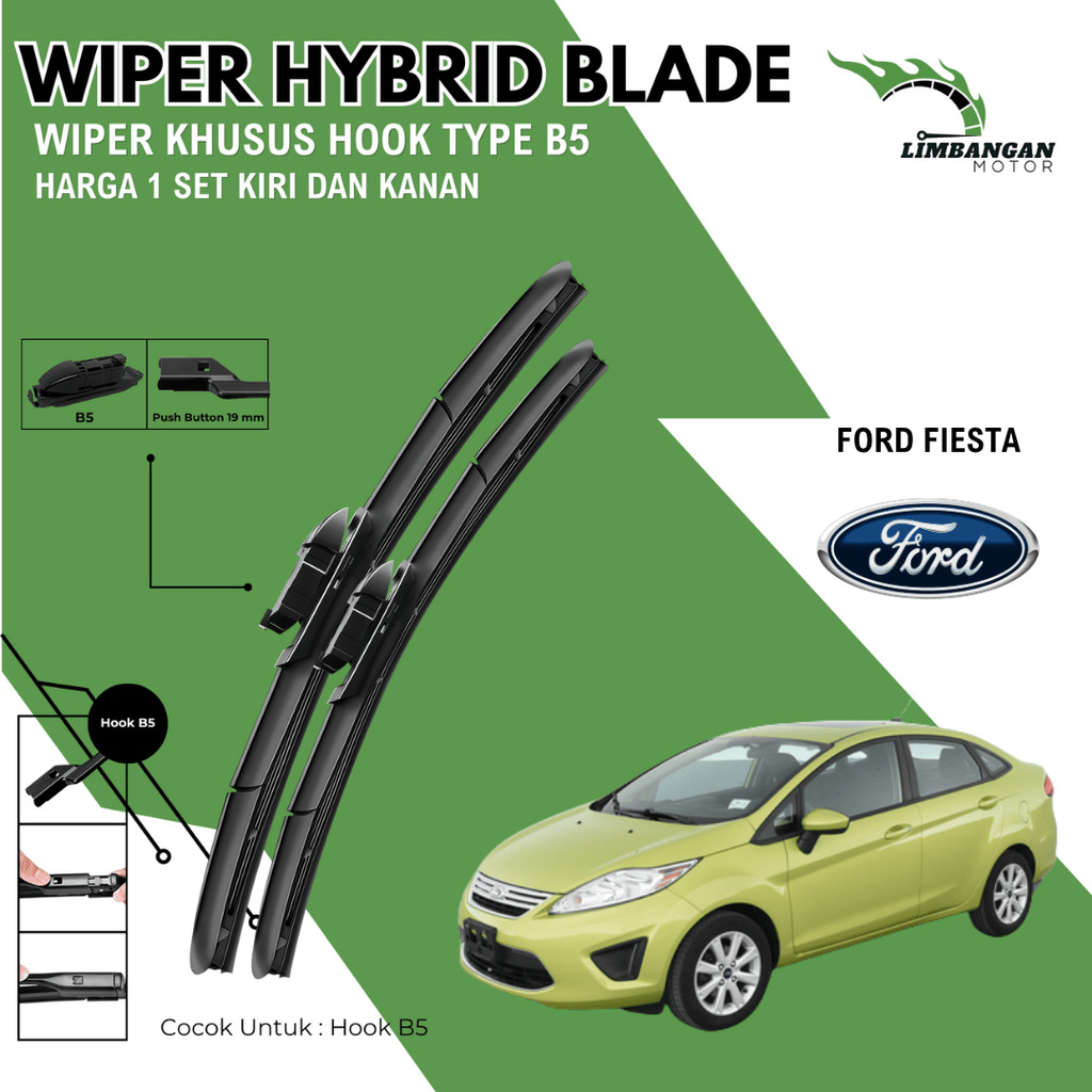 Wiper Ford Fiesta Hybrid Kaca Depan Mobil