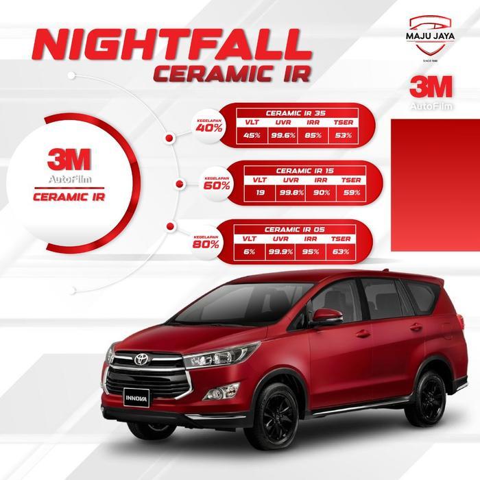 Kaca Film Mobil 3M Night Fall Nightfall Nano Ceramic Series (Depan) Car