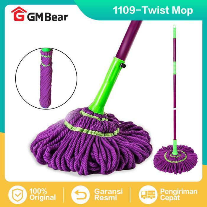 GM Bear Alat Pel Lantai Putar Otomatis 1109 - Magic Twist Mop