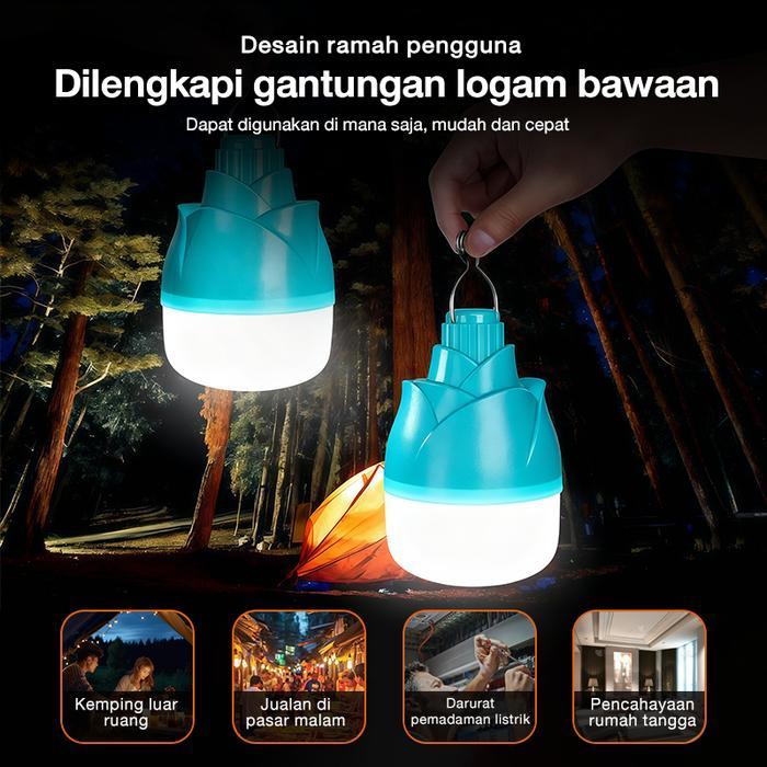 Lampu emergency Lampu Camping Lampu Taman Lampu Tenda Outdoor 600W Charger lampu emergency bisa di