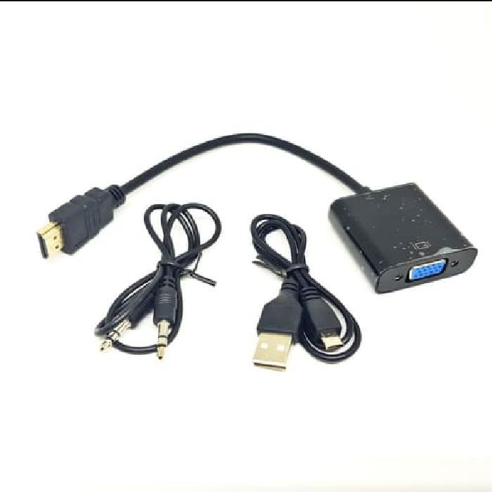 HDMI TO VGA + AUDIO + POWER USB CONVERTER
