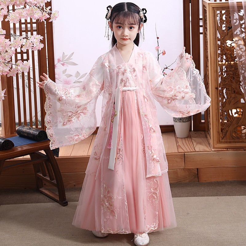 Modern Hanfu Girls Chinese Style Dress Christmas Fairy Hanfu Clothes Vestidos Traditional Cosplay