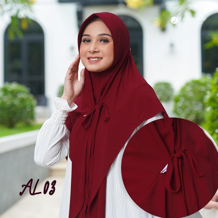 TERMURAH Rauna Pride / Rauna Jilbab 3 in 1 / AL03 - Kerudung Bergo / Hijab Bergo / Kerudung Segi