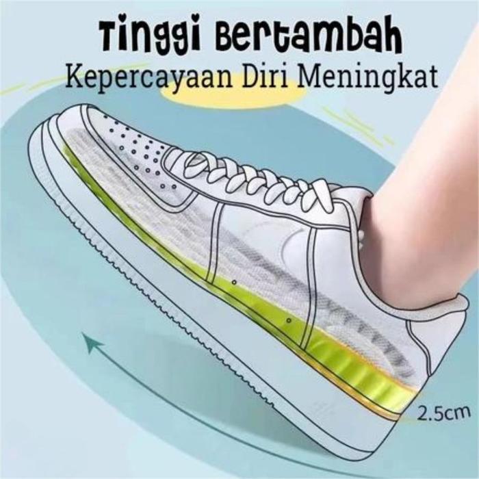 Sol Sepatu Peninggi Badan / Insole Peninggi Badan / Insole Tambah Tinggi Pria & Wanita / Sol Sepatu
