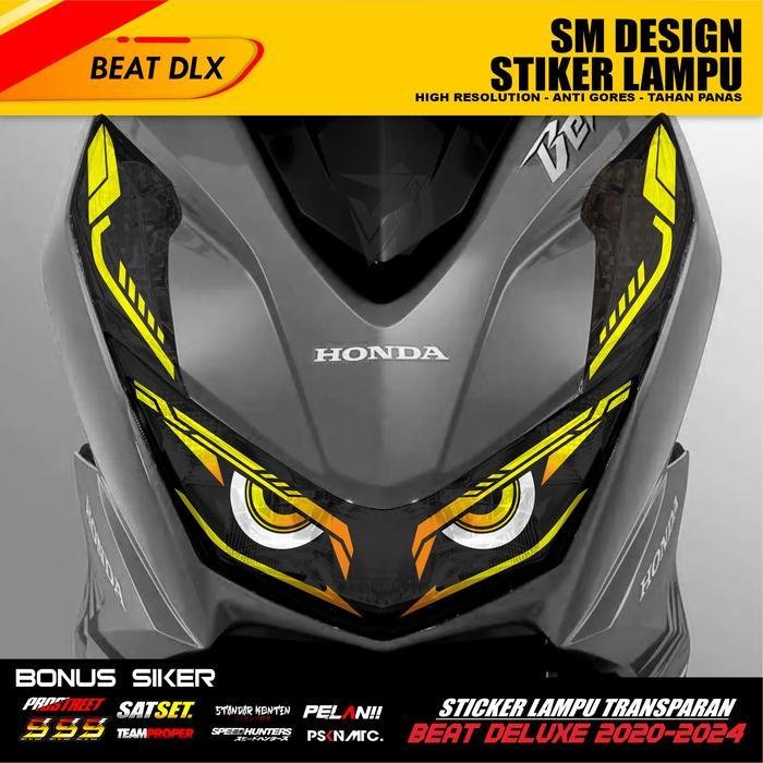 Sticker Variasi Lampu Alis Motor BEAT DELUXE-STREET 2020-2023