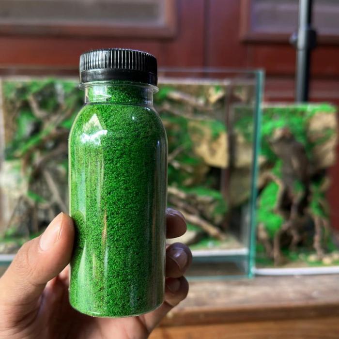 Lumut Moss Sintetis Artificial Aquascape Aquarium Terarium Paludarium Tahan Lama Anti Luntur