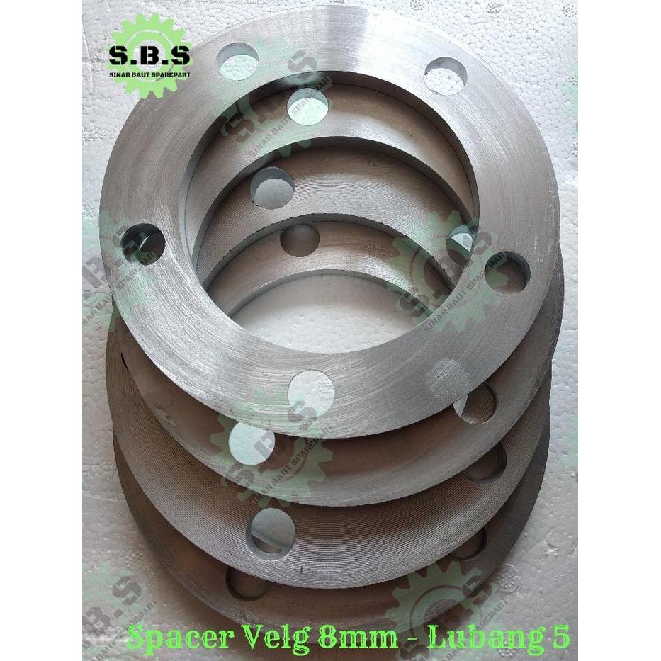 SPACER VELG MOBIL 5 LUBANG - TEBAL 8 MM
