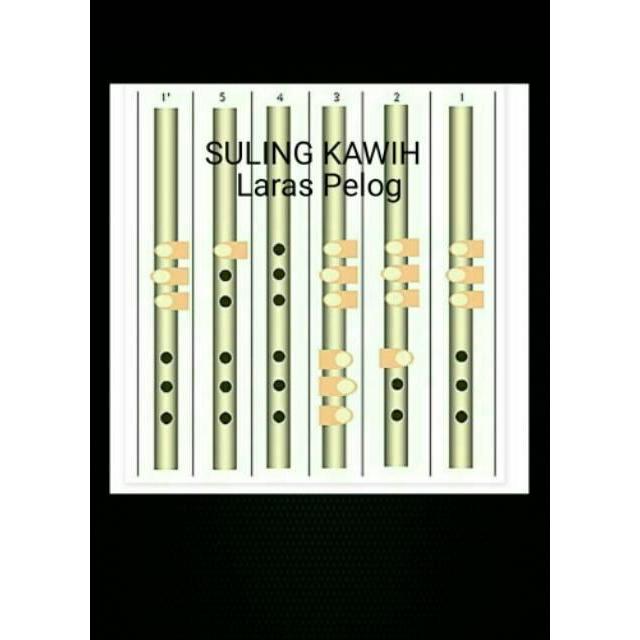 SULING SERULING BAMBU PENTATONIS GAMELAN SUNDA SET 2 LUBANG 4 DAN 6 KU