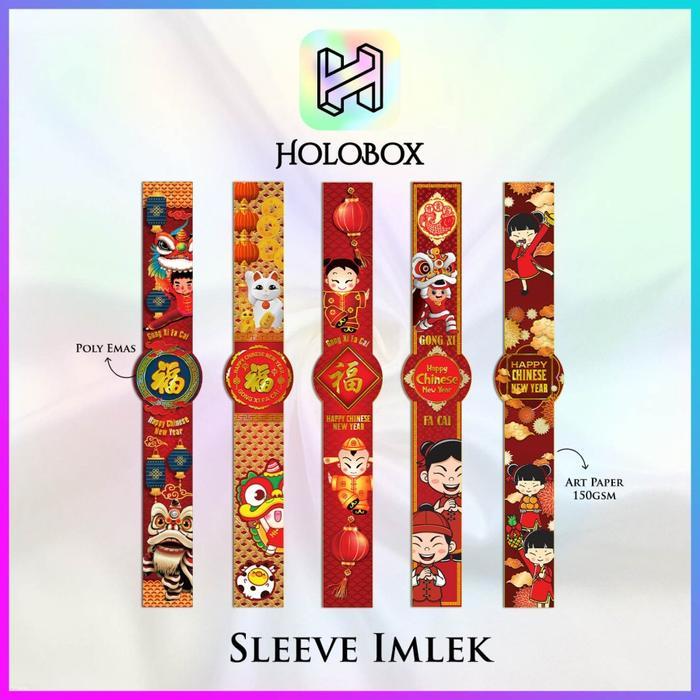 Paper belt imlek/sleeve imlek sincia/hiasan box imlek/Uk.64x7.5 cm/D52
