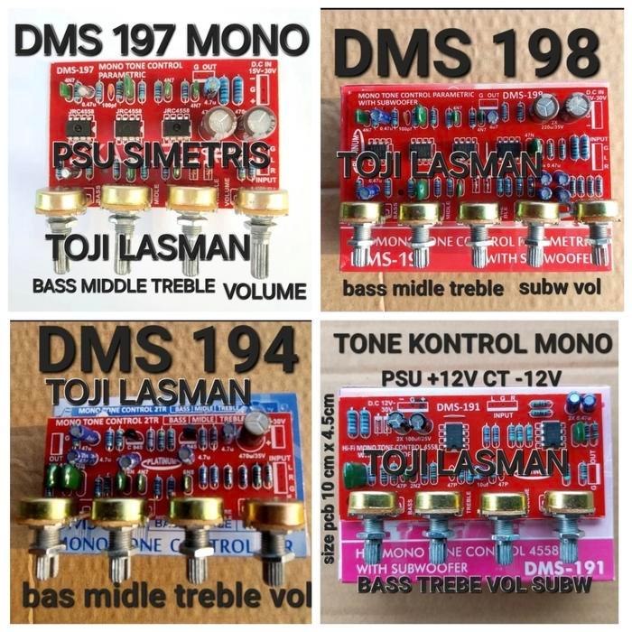TERLARIS dms 197 parametrik tone kontrol control mono middle toa vokal midrange SALE