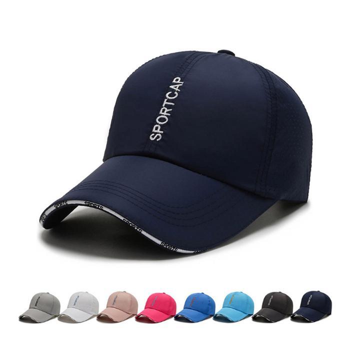 Yarra Topi Pria Baseball Sport Cap Outdoor Polos Pengait Cakop Tebal Bahan Parasut Trm