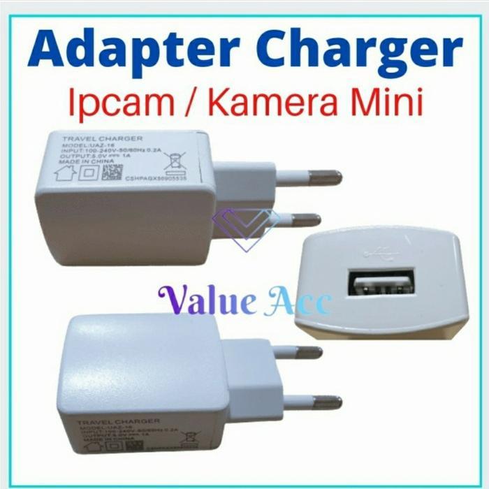 Adaptor kepala Charger Ipcam , CCTV, Kamera Mini 1,6A