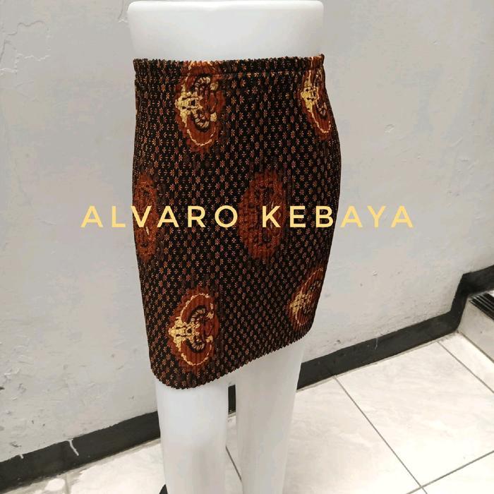 rok plisket mini bawahan kebaya span seksi pendek diatas lutut