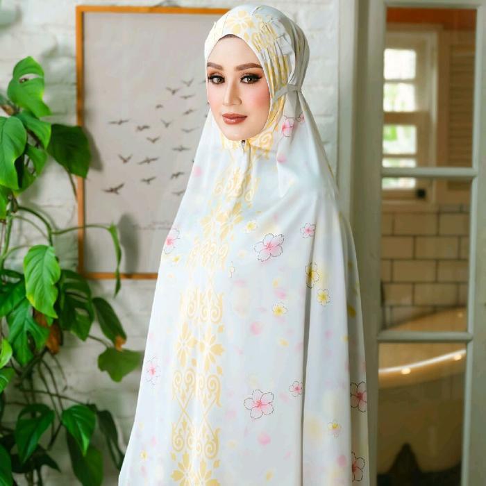 Mukena Edition Agoest Hanggono Full Silky Printing Muslim Cantik