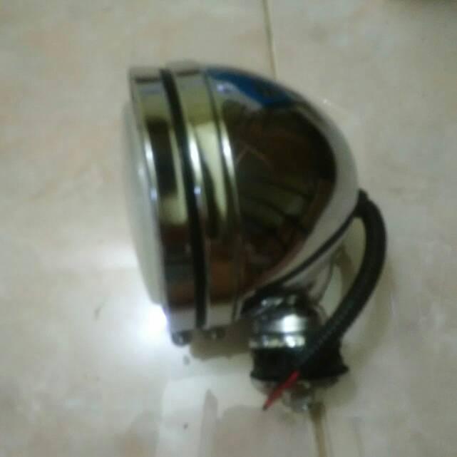 BAJA LASER / LAMPU TEMBAK/ SOROT. 5 INCH/ INCI. BATOK CHROME