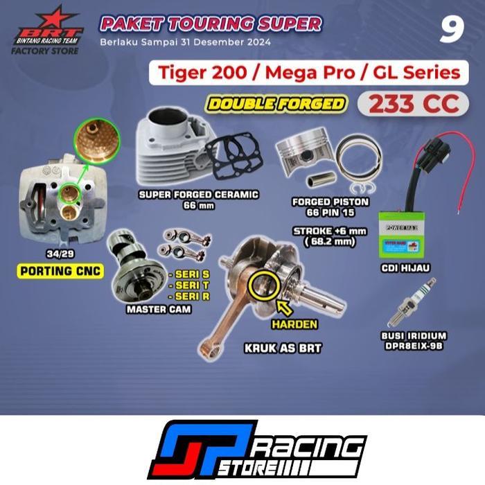 Originial BRT PAKET TOURING 9 TIGER 200