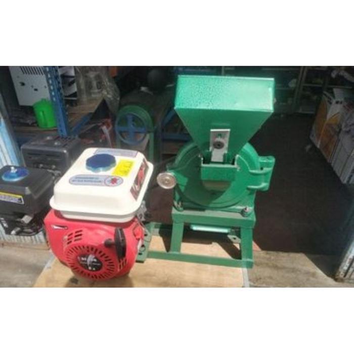 TERBARU Mesin Gilingan Tepung FFC15 Bensin 5.5HP Disk Mill Tepung Jagung Beras Kopi - Tanpa mesin