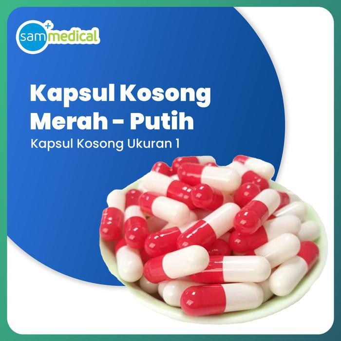 Ready Kapsul Kosong No 1 / Cangkang kapsul kosong / Kapsul kosong isi 1000pcs