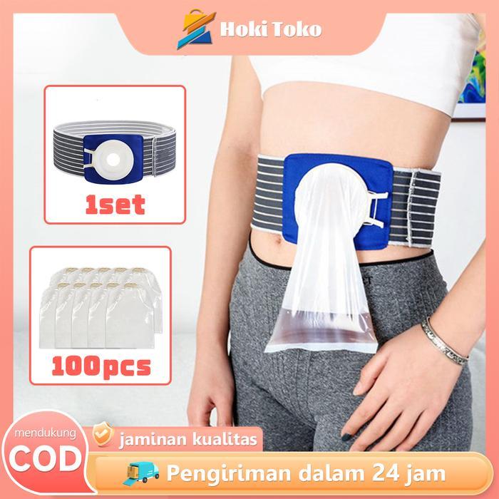 Ready Colostomy Bag Belt Stoma Bag Sabuk Kantong Kolostomi Dewasa Kantong Stoma Perut Ostomy Bag