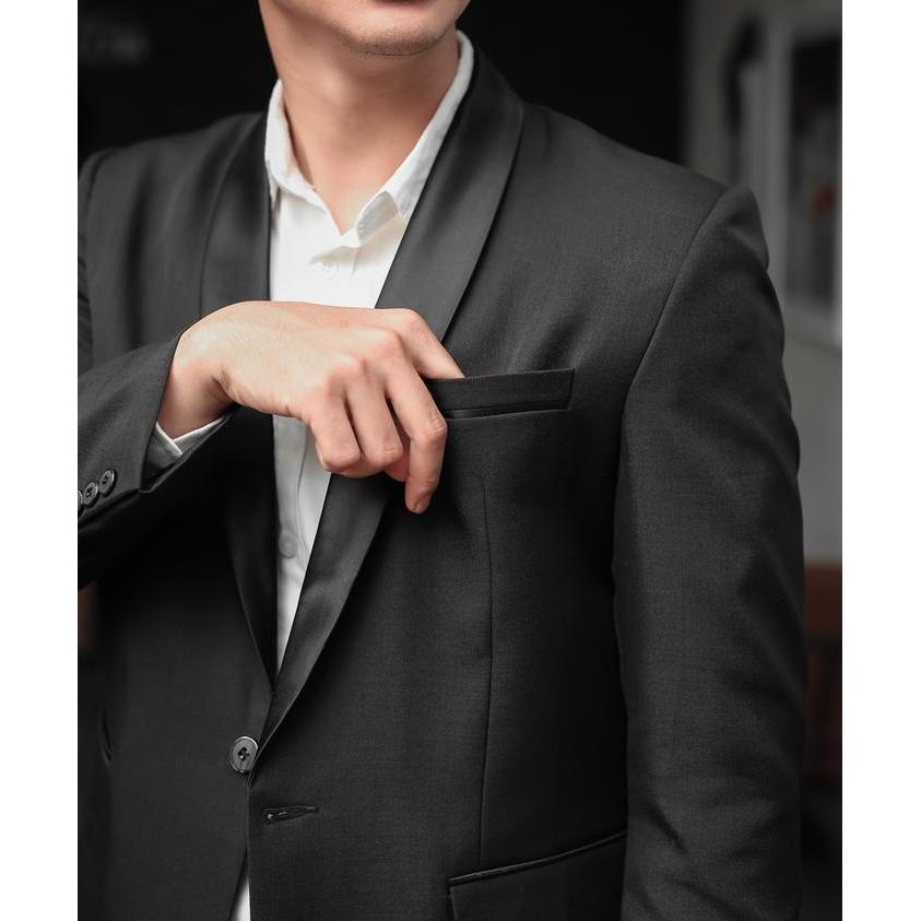 TERLARIS Mubeng Tuxedo Jas Slimfit Hitam