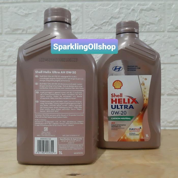 Oli Mesin Shell Helix Ultra 0W20 0W 20 0W-20 Fully Synthetic Oil - 1L