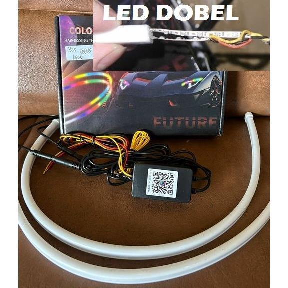 Led Alis Dobel Led 60 Cm Matrix Rgb Dmx Lamp Lampu Selang Mobil Motor