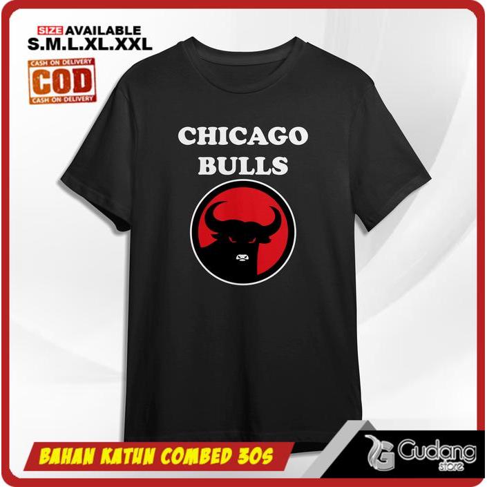 T-SHIRT KAOS CHICAGO BULLS PDI PERJUANGAN KATUN COMBED 30S