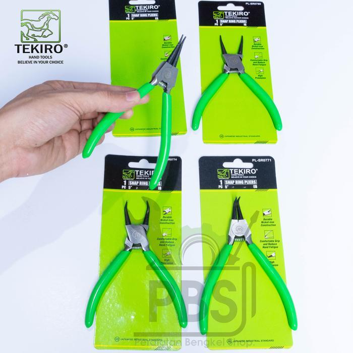 Paket 4 PCS Tang Snap Ring 5" TEKIRO . Tang Snap Ring Set Komplit . Tang Snapring . Tang Pembuka