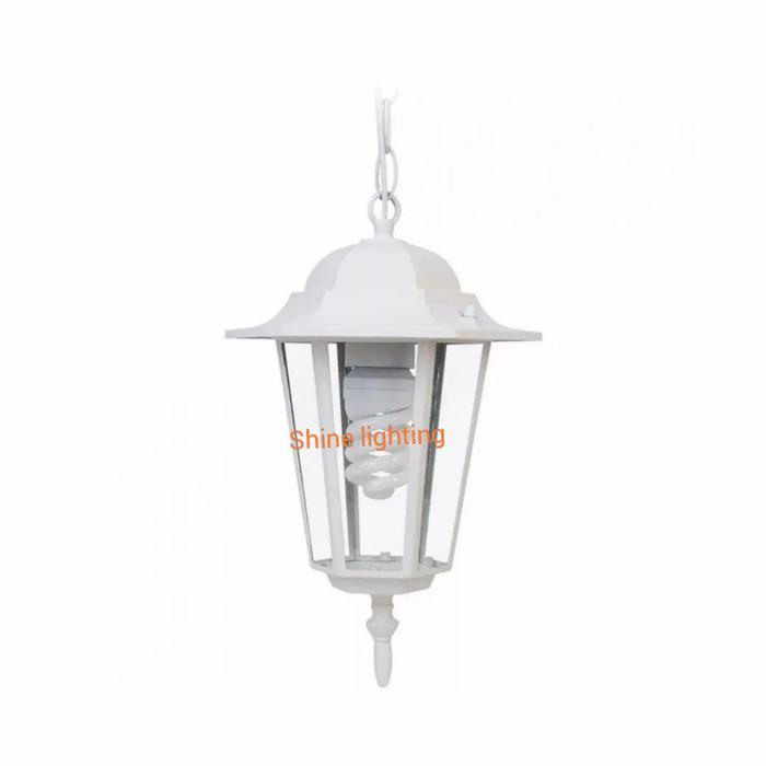 Lampu gantung klasik outdoor waterproof teras tipe 1009 H/S putih