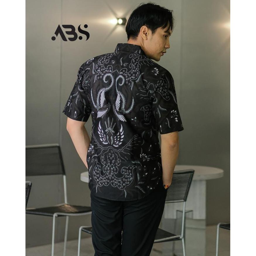 SLIMFIT ALISA BATIK SOLO Motif Sawunggaling Kemeja Kain Katun Batik Pria Solo Sragenan Tangan Lengan