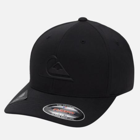 Topi Quiksilver Amped Up Flexfit Dryflight Cap Black Original