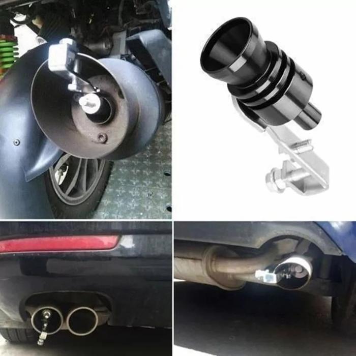 1PCS UNIVERSAL TURBO SOUND SIMULATOR WHISTLE CAR EXHAUST PIPE WHISTLE VEHICLE SOUND MUFFLER